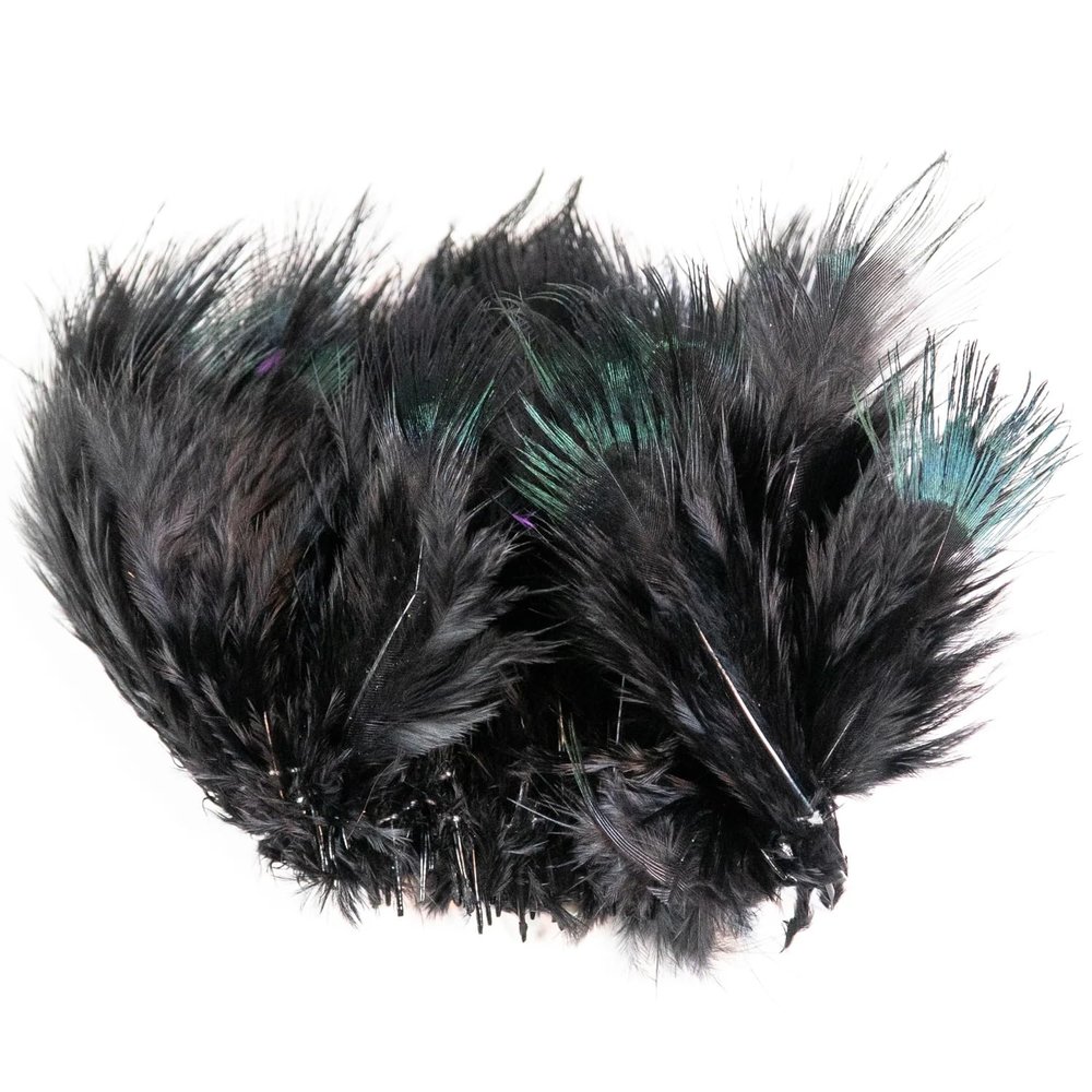 Hareline Strung Ringneck Rump Feathers (Olive)