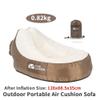 DDER Outdoor Inflation Sofa Fast Inflatable 210T Polyester Waterproof Sofa Portable Camping Beach Park Air Bed Lazy Sofa view 2