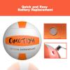 OMOTIYA Glow in The Dark Volleyball, LED Light Up Volleyball, Outdoor Volleyball Gifts for Boys and Girls, Night Glowing Ball, Soft Volleyballs Gifts Ideas for Age 8, 9, 10, 11, 12, 13+ Kids Teens view 4