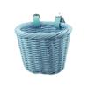 MEGHNA Woven Mini Bike Basket for Kid Bike Handlebar Bike Basket for Women Girl for Scooter, Blue view 1