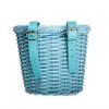 MEGHNA Woven Mini Bike Basket for Kid Bike Handlebar Bike Basket for Women Girl for Scooter, Blue view 3