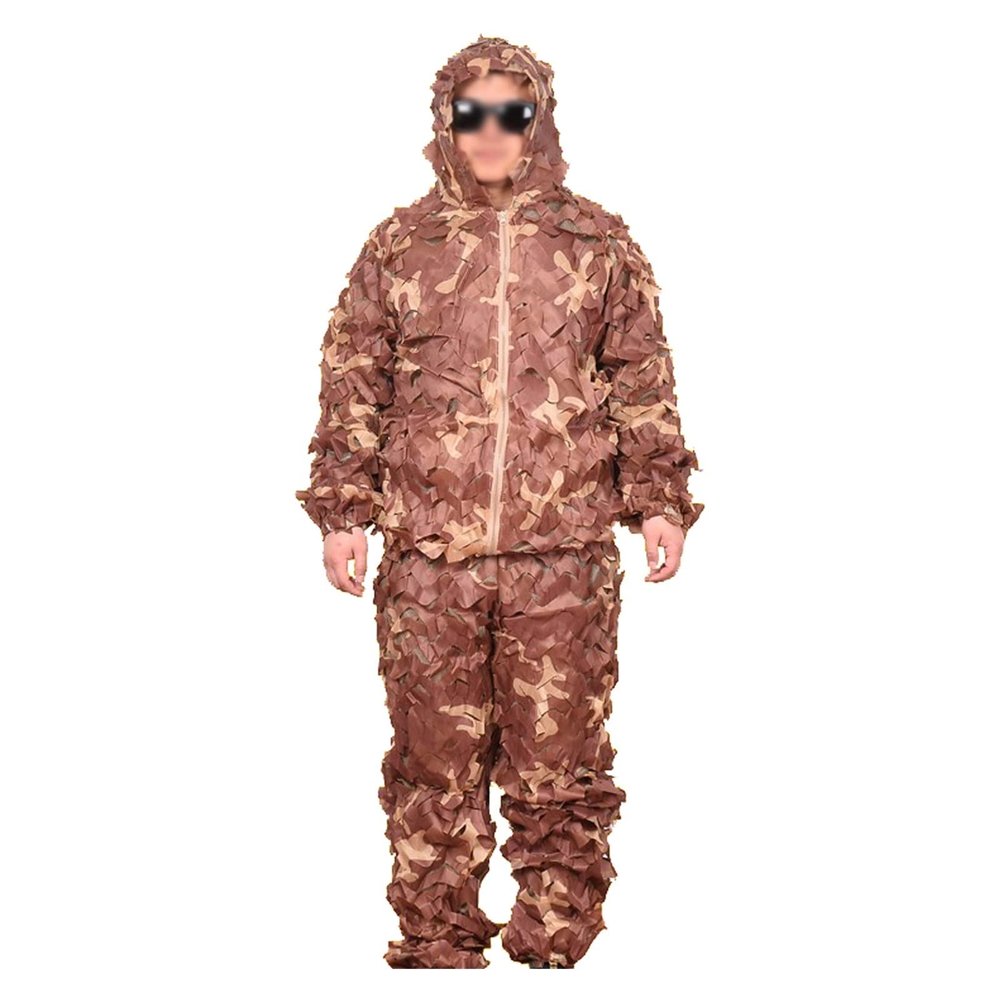 Splenlife Leafy Camo Suit, Hunting Suits for Men Camo Camouflage Clothes Sniper Clothes Turkey Hunting Clothes Paintball Suits for Kids Jungle Shooting Forest Military Wildlife Phtotgraphy,2 Pieces