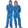 Footed Pajamas - Family Matching School of Sharks Hoodie One Pieces for Boys, Girls, Men, Women and Pets - Infant - Small (Fits 0-3mos.) view 2