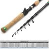 H/A 1.8m2.1m2.4m2.7m Carbon Casting Fishing Rod Portable Telescopic Lure Rod Casting Reel Combos M Power Long Shot 15-45g Fast PoleCasting Combination ZYHYD (Color : Left-Handed Scroll, Size : 2.1m) view 3