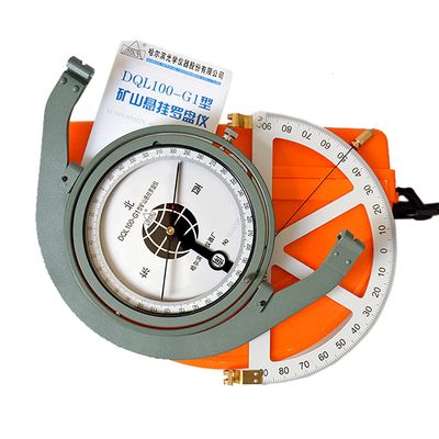 Jieotwice DQL100-G1 Mine Hanging Compass with Tilt Gauge Suspended Mining Compass Plastic Gradiometer Antimagnetic