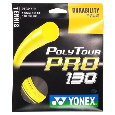 YONEX Poly Tour Pro Yellow Tennis String, 120mm (2 Sets)