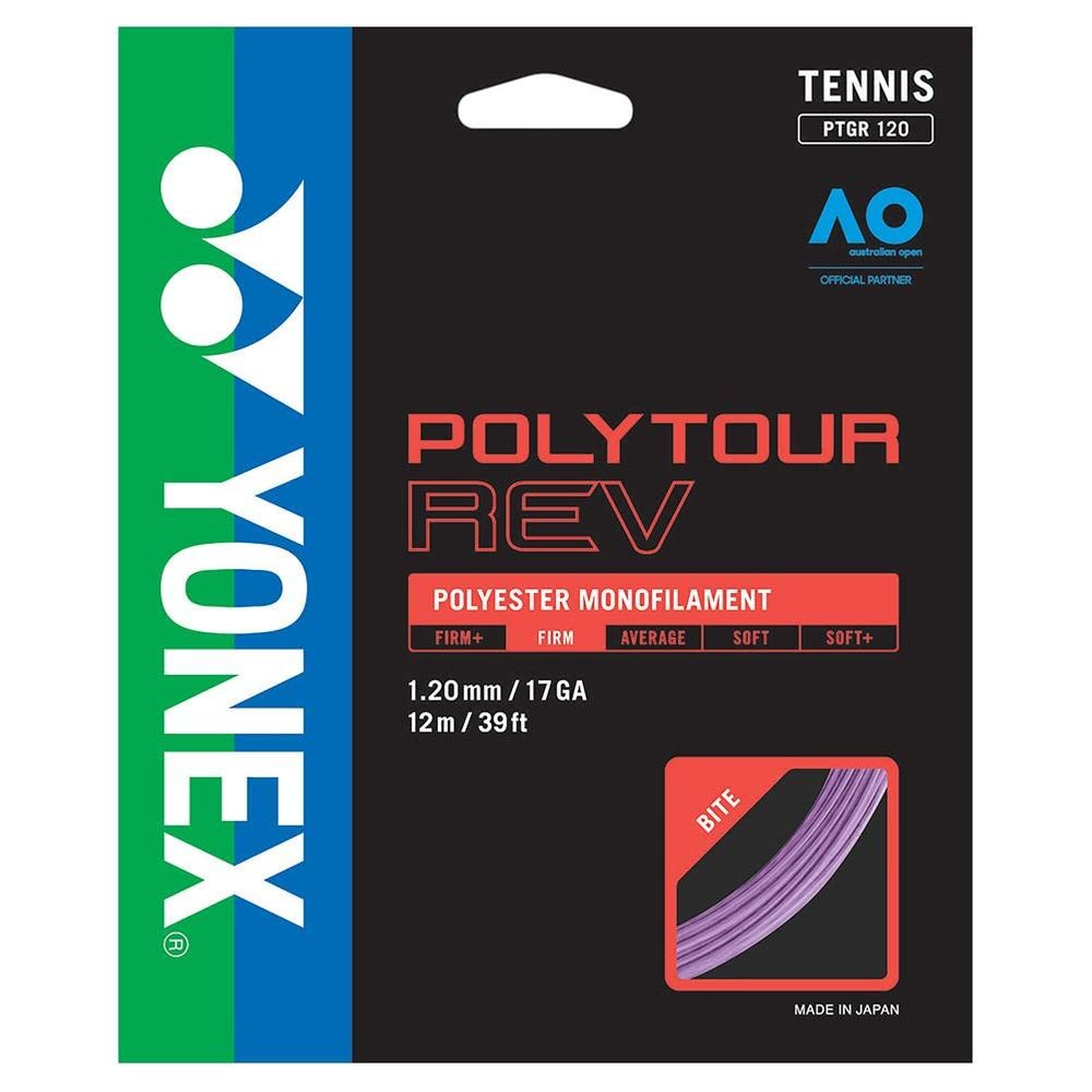 YONEX Poly Tour Rev 120 Purple Tennis String (2 Sets)