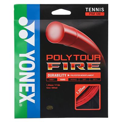 YONEX Poly Tour Fire 125 Red Tennis String (2 Sets)