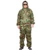3D Tactical Camouflage Suit,Woodland Desert Hunting Army Turkey Hunting Photography Actical Sniper Hunting Paintball Jungle ,Camouflage Mesh Jacket Pants Set ( Color : Green 165-180cm/5'5''-6' ) view 1
