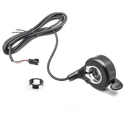 Electric Bicycle Thumb Throttle WUXING, FT-21X Finger Throttle, 12-72V Universal,Speed Control for Ebike Pocket Razor Scooter Accessories Part, (Normal Plug (SM-3Y))