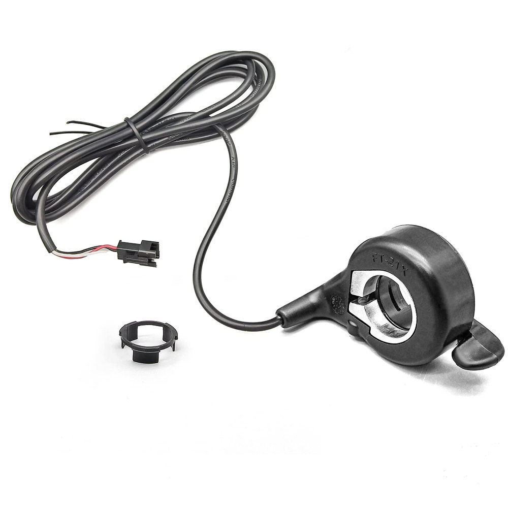 Electric Bicycle Thumb Throttle WUXING, FT-21X Finger Throttle, 12-72V Universal,Speed Control for Ebike Pocket Razor Scooter Accessories Part, (Normal Plug (SM-3Y))