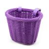 MEGHNA Woven Mini Purple Bike Basket for Kids Bike Handlebar Bike Basket for Women Girl for Scooter, Purple view 1
