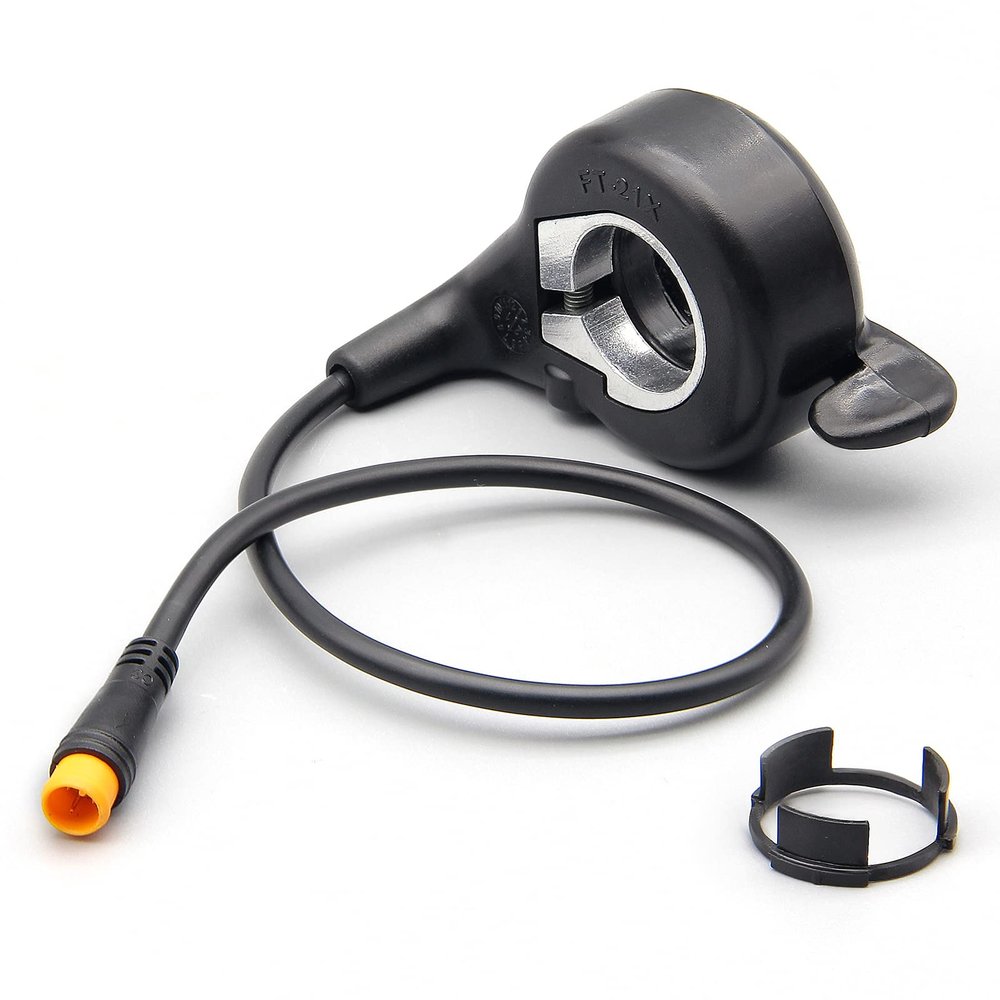 Electric Bicycle Thumb Throttle WUXING, FT-21X Finger Throttle, 12-72V Universal,Speed Control for Ebike Pocket Razor Scooter Accessories Part, (Waterproof PlugWP-3Pin)