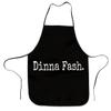 surwae Outlander Dinna Fash Adjustable Bib Kitchen Chef Apron for Women and Men, Black, 20.5 x 28.3 Inch view 1