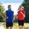 AZORINA 4 Pack Neck Gaiter Face Mask Scarf Masks Bandanas Breathable Outdoor Headwear Balaclavas Cover for Men Women (Black&Blue&Navy&Army Green) view 3
