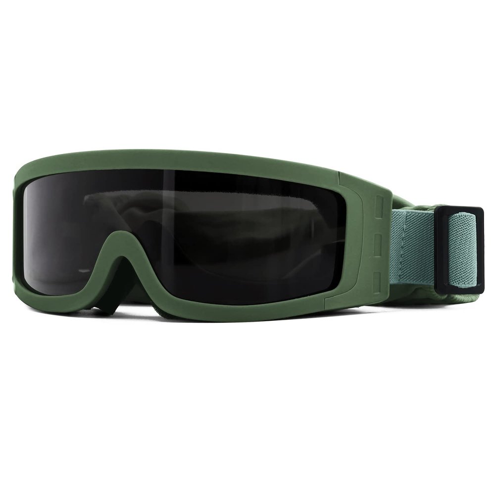 SPOSUNE Airsoft Goggles Anti Fog Army Tactical Goggles with 3 Interchangeable Lens UV400 Protection Over Glasses Airsoft Eye Protection Desert Goggles