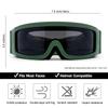 SPOSUNE Airsoft Goggles Anti Fog Army Tactical Goggles with 3 Interchangeable Lens UV400 Protection Over Glasses Airsoft Eye Protection Desert Goggles view 2