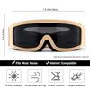 SPOSUNE Airsoft Goggles Anti Fog Army Tactical Goggles with 3 Interchangeable Lens UV400 Protection Over Glasses Airsoft Eye Protection Desert Goggles view 4