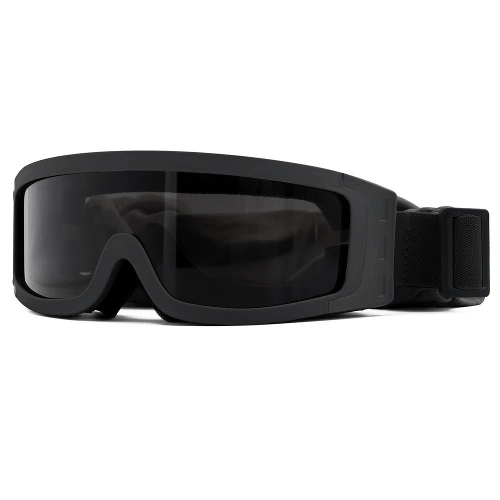 SPOSUNE Airsoft Goggles Anti Fog Army Tactical Goggles with 3 Interchangeable Lens UV400 Protection Over Glasses Airsoft Eye Protection Desert Goggles