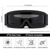 SPOSUNE Airsoft Goggles Anti Fog Army Tactical Goggles with 3 Interchangeable Lens UV400 Protection Over Glasses Airsoft Eye Protection Desert Goggles view 4