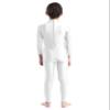 Manyakai Kids Boys Girls Spandex Turtleneck Long Sleeve Unitard Jumpsuit Full Length Gymnastic Leotard Ivory 8-10 Years view 2