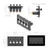NBLD Switch Panel Universal Single Touch Panel Modified to Control 4- Position Illuminated Switch 12-24V ForCar and Yacht Cab Easy to Install (Color : Black, Size : 15X9X10.2CM) (Black 15X9X10.2CM) view 2