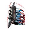 NBLD Switch Panel Universal Single Touch Panel Modified to Control 4- Position Illuminated Switch 12-24V ForCar and Yacht Cab Easy to Install (Color : Black, Size : 15X9X10.2CM) (Black 15X9X10.2CM) view 3