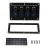 NBLD Switch Panel Universal Single Touch Panel Modified to Control 4- Position Illuminated Switch 12-24V ForCar and Yacht Cab Easy to Install (Color : Black, Size : 15X9X10.2CM) (Black 15X9X10.2CM) view 4