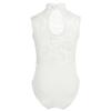 Manyakai Kids Girls Sleeveless Turtleneck Gymnastic Leotard Ballet Dance Biketard Athletic Tank Tops Ivory 9-10 Years view 2
