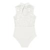 Manyakai Kids Girls Sleeveless Turtleneck Gymnastic Leotard Ballet Dance Biketard Athletic Tank Tops Ivory 9-10 Years view 4