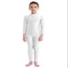 Manyakai Kids Boys Girls Spandex Turtleneck Long Sleeve Unitard Jumpsuit Full Length Gymnastic Leotard Ivory 4-5 Years view 1