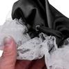 easyforever Men's Floral Lace Trim Drawstring Bulge Pouch Panties Sissy Frilly Satin C-String Briefs Underwear Black One Size view 3