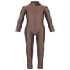Manyakai Kids Boys Girls Spandex Turtleneck Long Sleeve Unitard Jumpsuit Full Length Gymnastic Leotard Brown 4-5 Years view 3