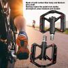 Bike Pedals, 1 Pair Carbon Fiber Pedals with Three Bearings Axle for MTB Road Bikes view 3