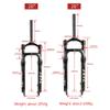 LvTu Air Fork Snow Fat Fork 20/26 inch Travel 125MM, Front Forks for 4.0" Tire Disc Brake, fit Mountain/Snow/Beach Bikes (Size : 20 inch) view 2