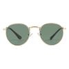 Kids Small Round Polarized Sunglasses for Baby Girls Boys Age 4-10 Classic Metal Frame 100% UV Protection (Gold/G15) view 1