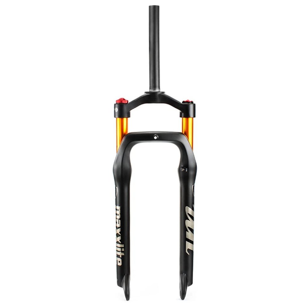 LvTu Bike Fat Fork 20/26 Inch Travel 125mm, 1-1/8 Straight Tubo Disc Brake Fit Mountain/Snow/Beach Bikes for 4.0" Tire (Size : 20 inch)