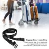 Luggage Straps for Suitcases, Buckle Straps, Luggage Strap Polyester Strap Buckle Packing Straps Adjustable Add A Bag Luggage Strap Straps with Buckles Straps for Suitcases(Black) view 3
