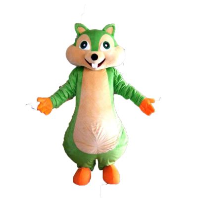 FurryMascot Adult Green Squirrel mascot costume squirrel animal costumes