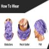 Neck Warmer Gaiter Face Mask Bandana for Men Women Balaclava Face Cover Winter Summer Scarf (Multi Purple) view 4