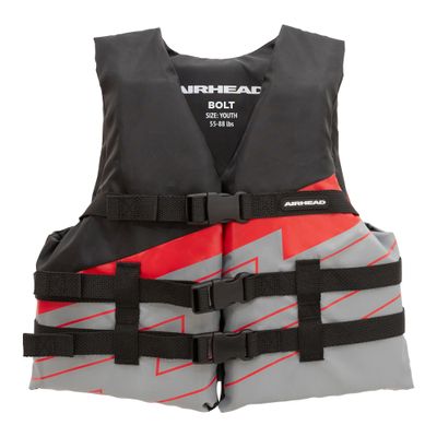 Airhead Bolt Life Vest, Closed Sided PFD, Youth