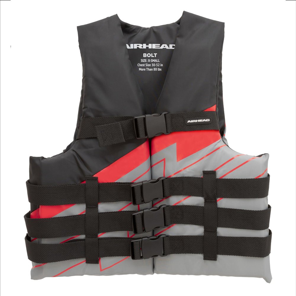 Airhead Bolt Life Vest, Closed Sided PFD, X-Small