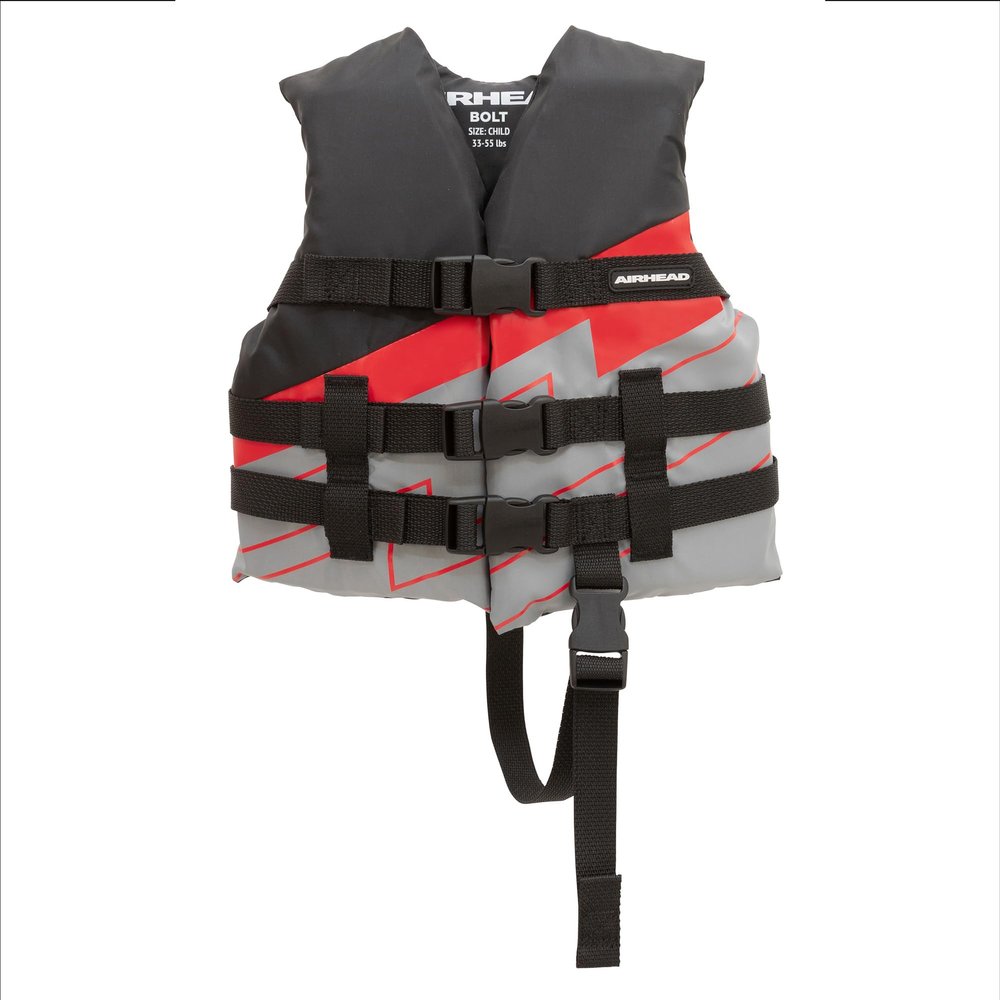 Airhead Bolt Life Vest, Closed Sided PFD, Child