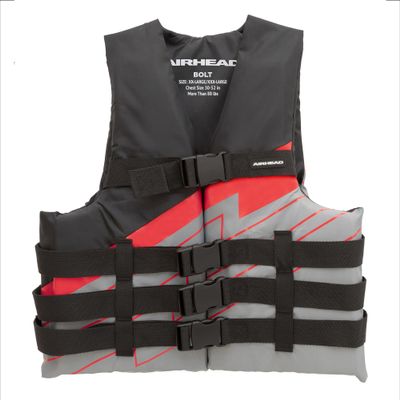 Airhead Bolt Life Vest, Closed Sided PFD, 2XL/3XL