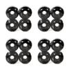 ProAm USA 4 Sets of 4 New Blank Black 52mm X 32mm Skateboard Wheels 95A (16pcs) view 1
