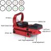 360 Tactical Tactical 4 Reticle Red Dot Open Reflex Sight with Weaver Pica Tinny Rail Mount (Red) view 2