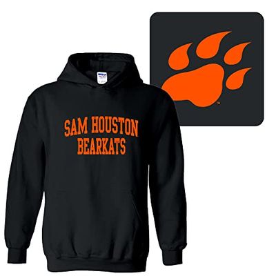 UGP Campus Apparel AH46 - Sam Houston Bearkats Front Back Print Hoodie - 2X-Large - Black