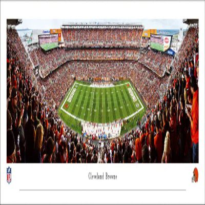 Cleveland Browns (50 yd - day) - Unframed 40 x 13.5 Poster by Blakeway Panoramas