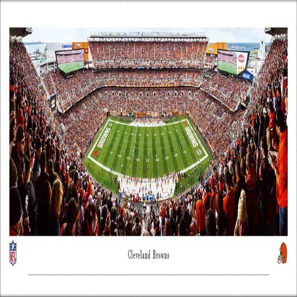 Cleveland Browns (50 yd - day) - Unframed 40 x 13.5 Poster by Blakeway Panoramas