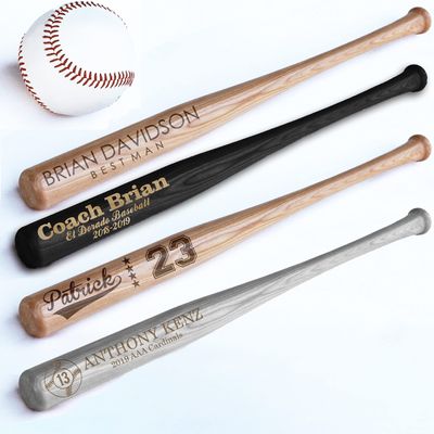 Personalized Mini Bat 18, Custom Mini Baseball Bat, Personalized Coach Gift, Team Gift, Tee Ball, Baseball Team Coach Gift, Little League Gift, Softball Team Coach Gift
